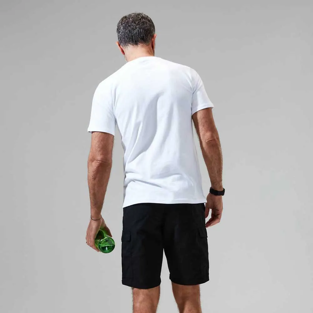 Berghaus Grey Fangs Peak Kurzarm-t-shirt, Pure white