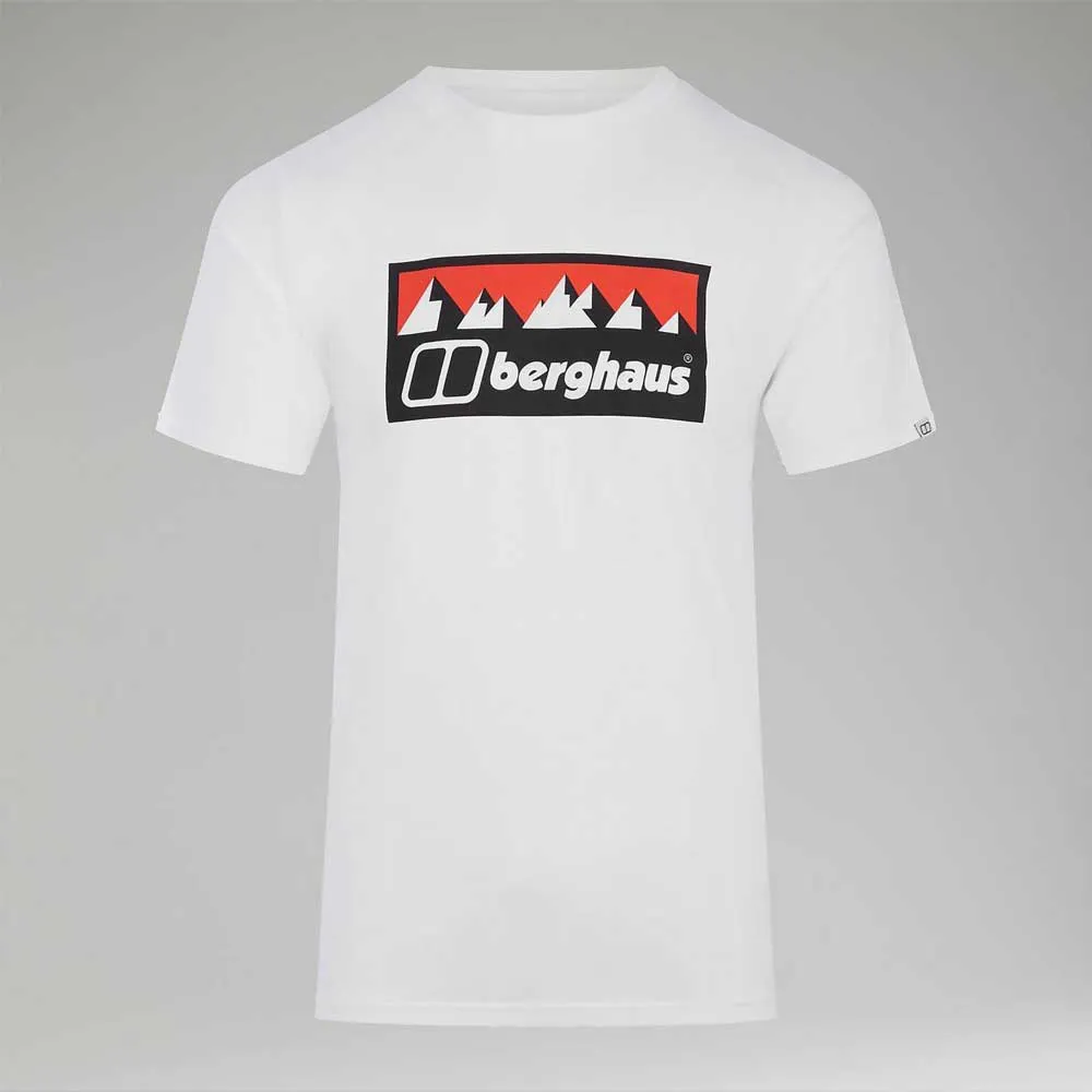 Berghaus Grey Fangs Peak Kurzarm-t-shirt, Pure white