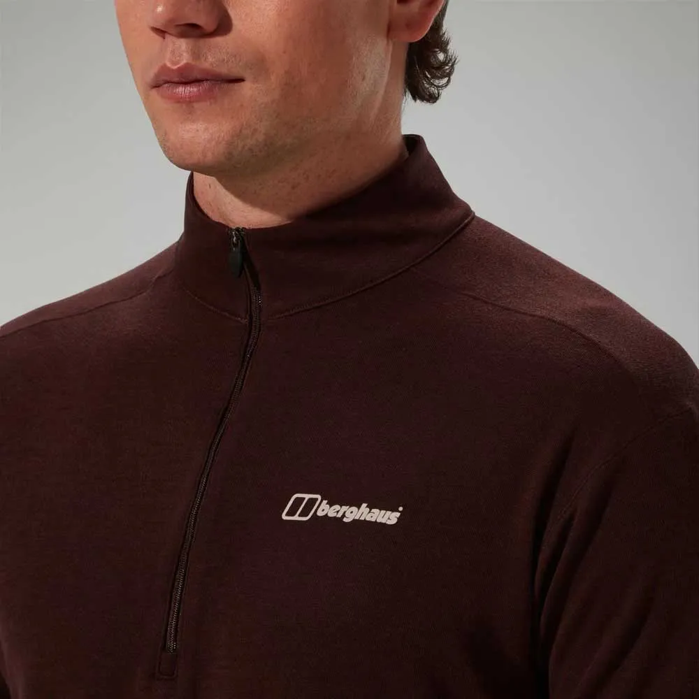 Berghaus Ivyhill Halbreißverschluss-langarm-t-shirt, Kv2 cedar brown Berghaus Ivyhill Halbreißverschluss-langarm-t-shirt, Kv2 cedar brown