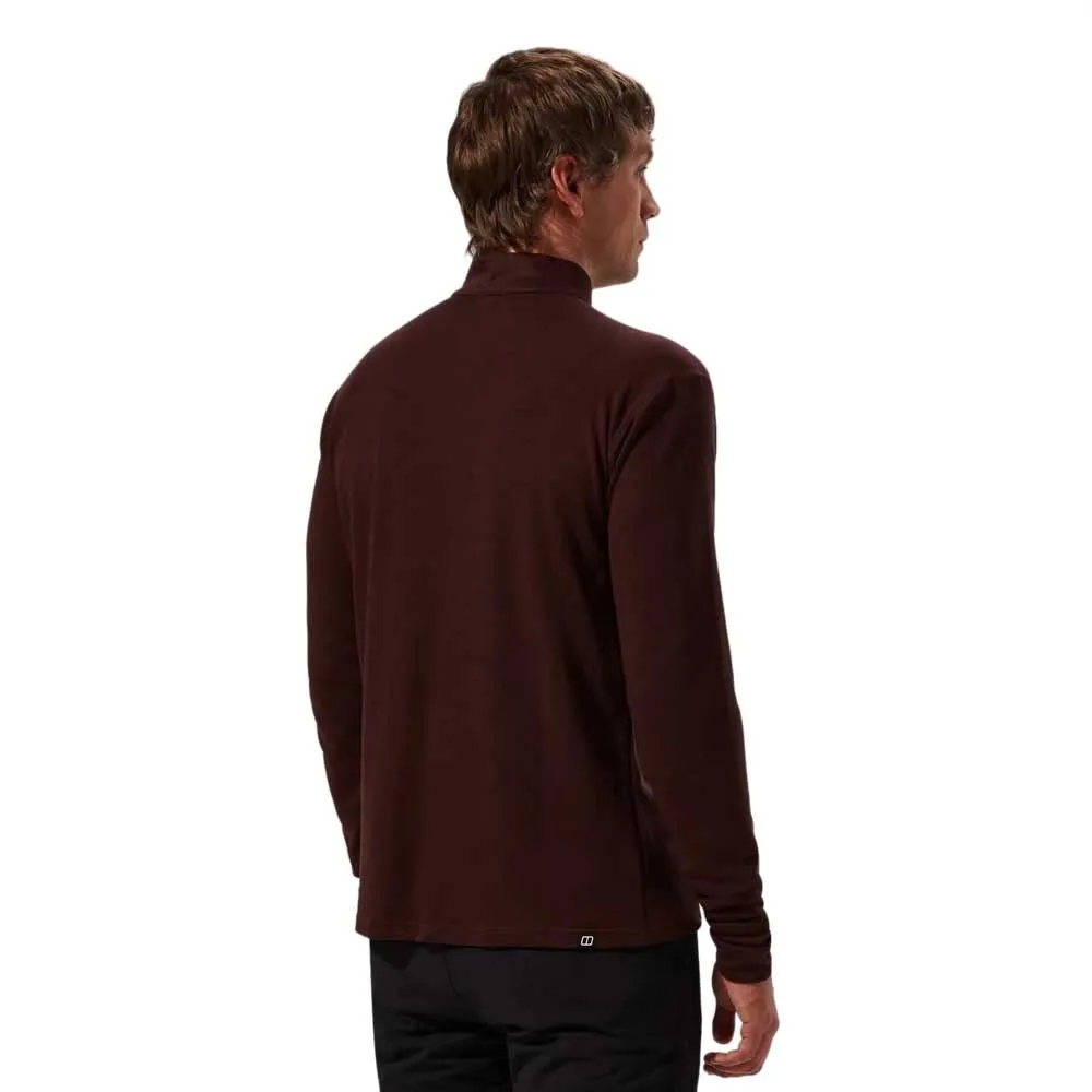 Berghaus Ivyhill Halbreißverschluss-langarm-t-shirt, Kv2 cedar brown Berghaus Ivyhill Halbreißverschluss-langarm-t-shirt, Kv2 cedar brown