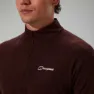 Berghaus Ivyhill Halbreißverschluss-langarm-t-shirt, Kv2 cedar brown