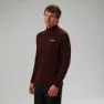 Berghaus Ivyhill Halbreißverschluss-langarm-t-shirt, Kv2 cedar brown