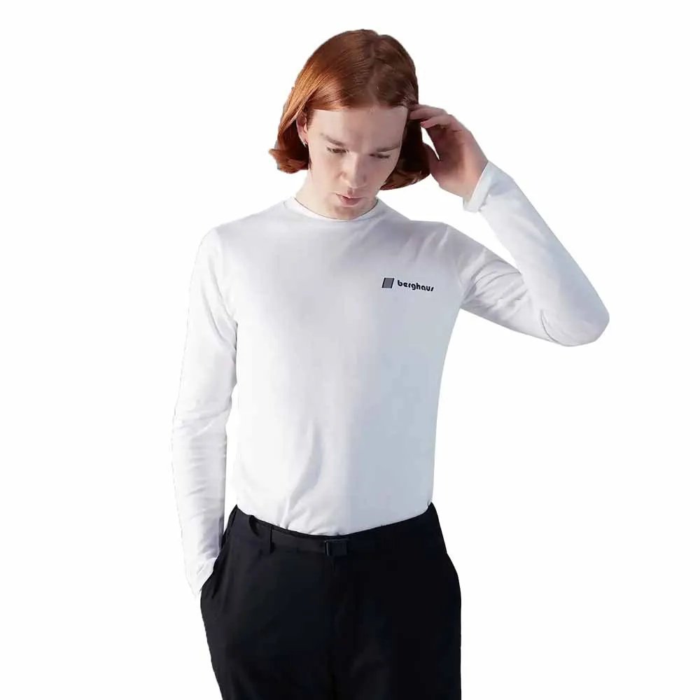 Berghaus Kanchenjunga Static Langarm-t-shirt, Pure white