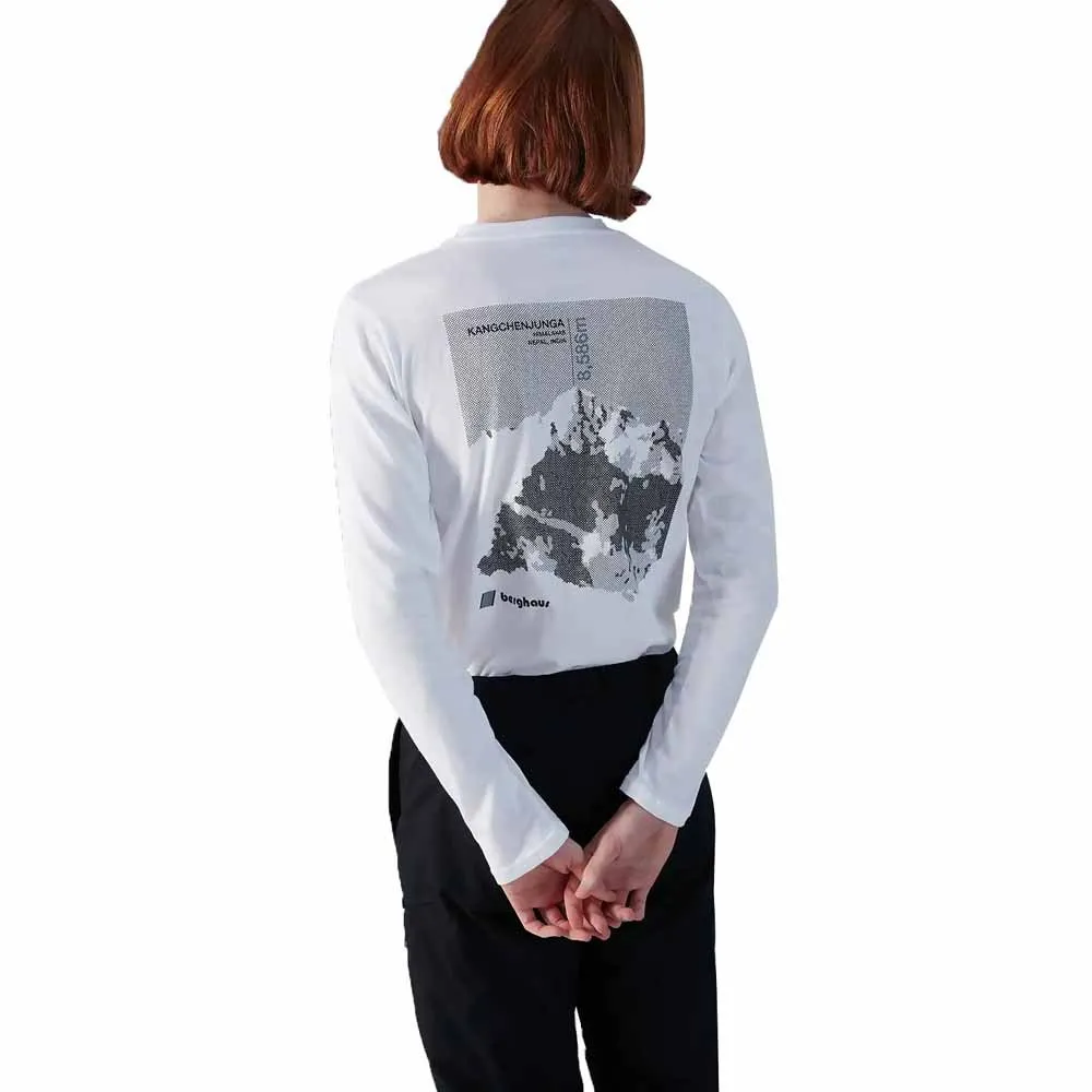 Berghaus Kanchenjunga Static Langarm-t-shirt, Pure white