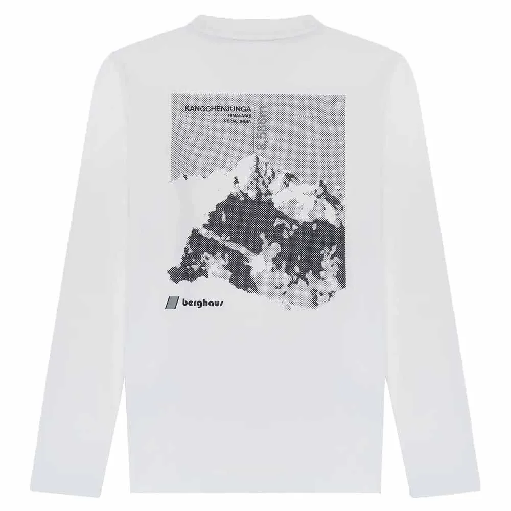 Berghaus Kanchenjunga Static Langarm-t-shirt, Pure white