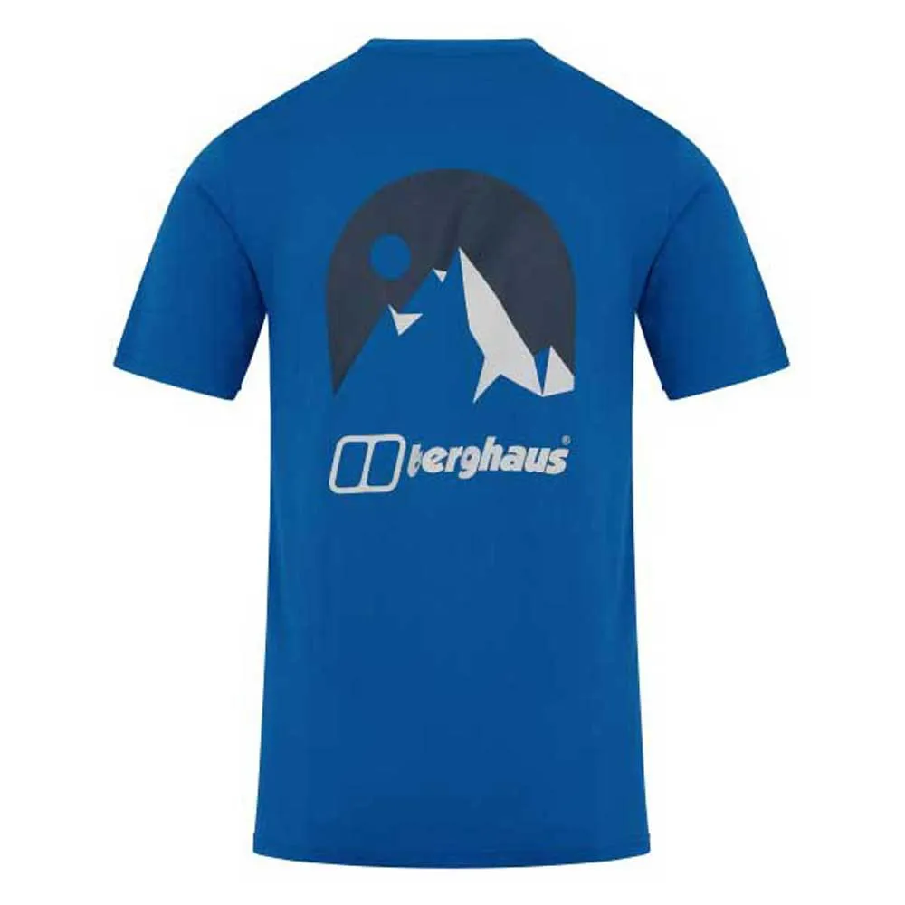 Berghaus Mont Blanc Mtn Kurzarm-t-shirt, Blue Berghaus Mont Blanc Mtn Kurzarm-t-shirt, Blue