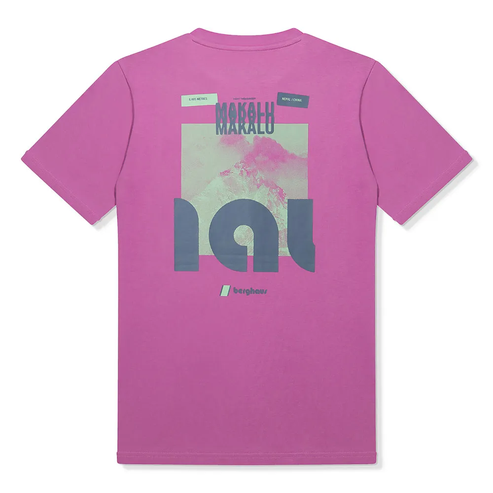 Berghaus Mountain Zine Kurzarm-t-shirt, Radiant orchid