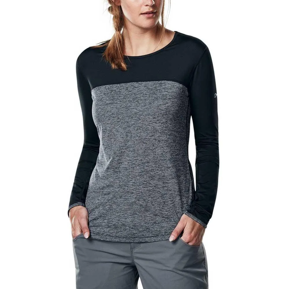 Berghaus Voyager Tech Crew Langarm-t-shirt, Dark grey / black Berghaus Voyager Tech Crew Langarm-t-shirt, Dark grey / black