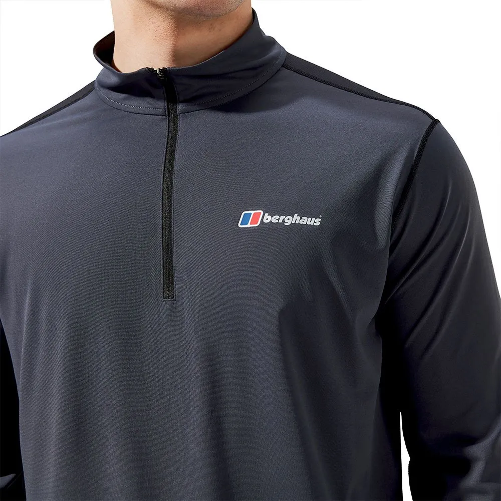 Berghaus Wayside Tech Halbreißverschluss-langarm-t-shirt, Grey Berghaus Wayside Tech Halbreißverschluss-langarm-t-shirt, Grey