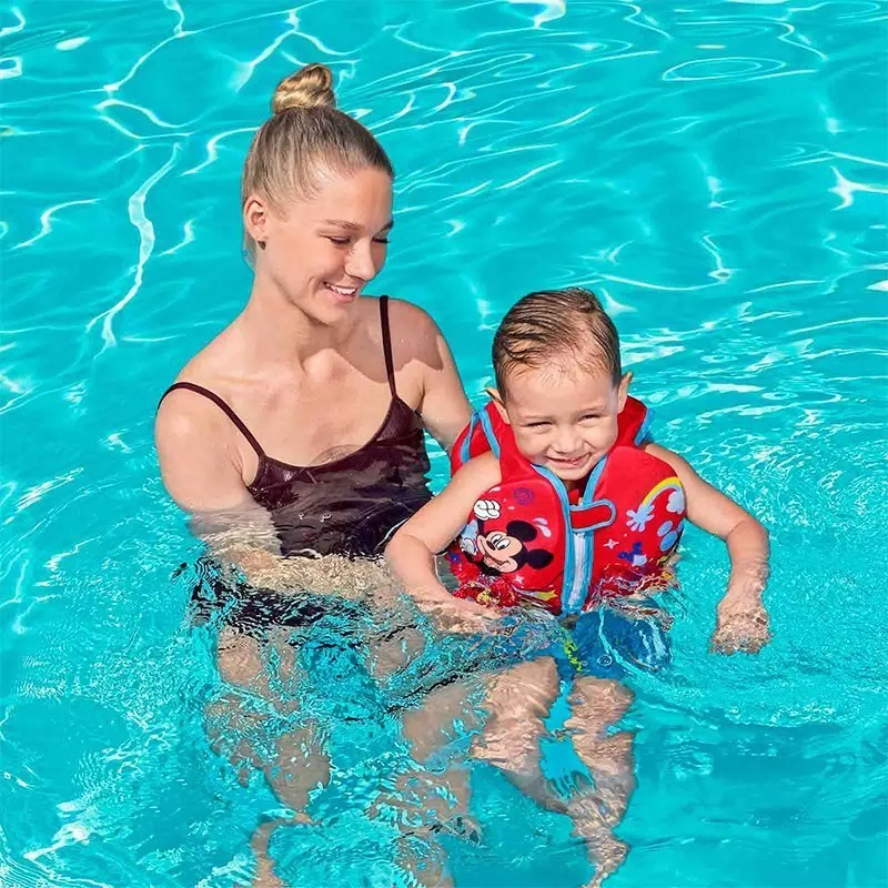 Bestway 09101 Disney Mickey Mouse Upf50 Schwimmweste unisex, Multicolour, 24MON-3Y