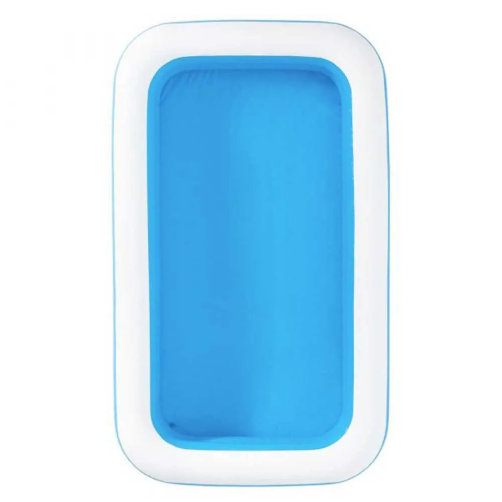 Bestway 305x183x46 Cm Rechteckiges Aufblasbares Schwimmbad, Blue / white, 850L