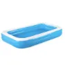 Bestway 305x183x46 Cm Rechteckiges Aufblasbares Schwimmbad, Blue / white, 850L