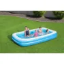 Bestway 305x183x46 Cm Rechteckiges Aufblasbares Schwimmbad, Blue / white, 850L