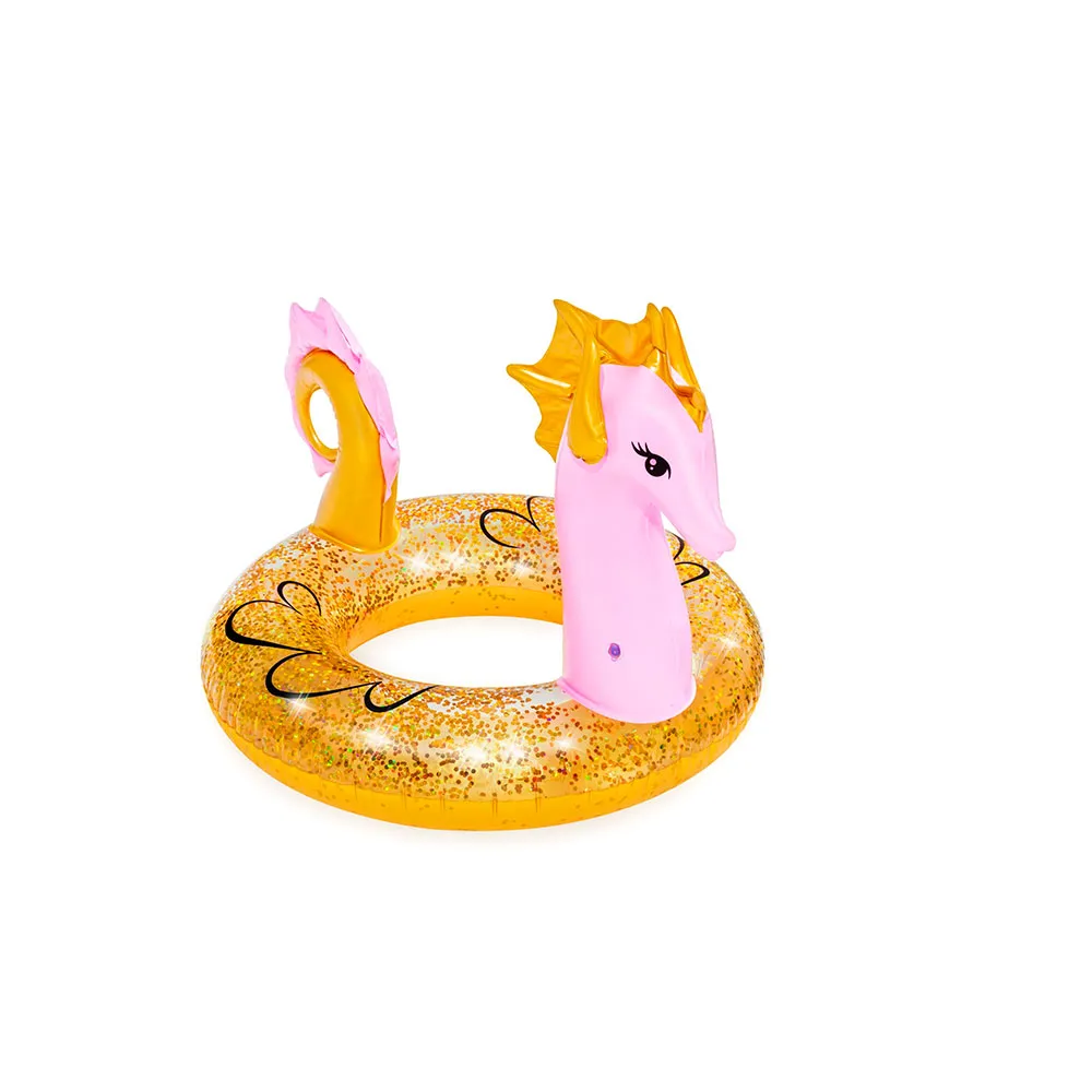 Bestway 36305 Sea Horse 115x104 Cm Luftmatratze Für Pool unisex, Multicolour, +10Y