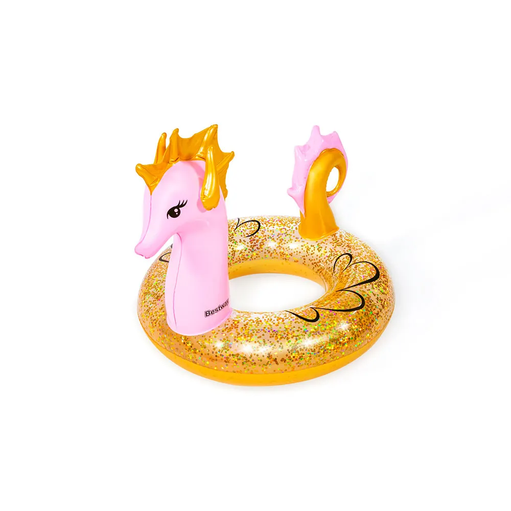 Bestway 36305 Sea Horse 115x104 Cm Luftmatratze Für Pool unisex, Multicolour, +10Y