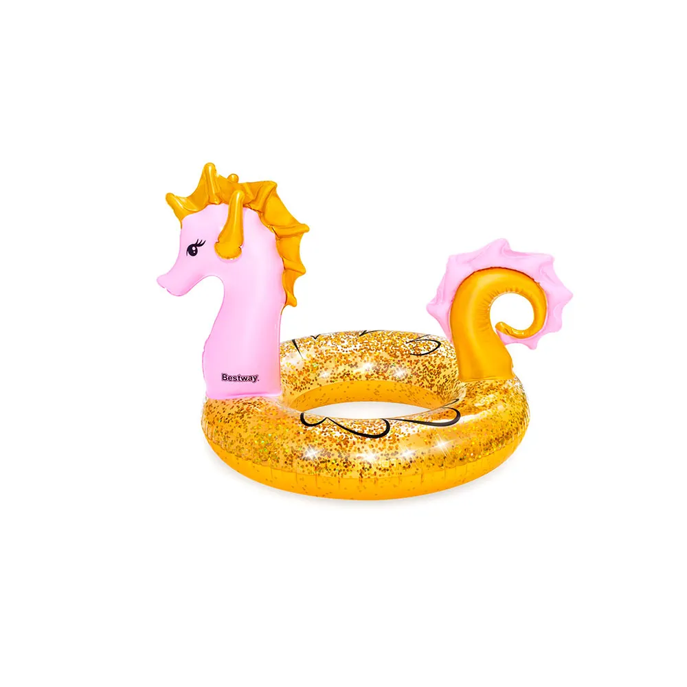 Bestway 36305 Sea Horse 115x104 Cm Luftmatratze Für Pool unisex, Multicolour, +10Y