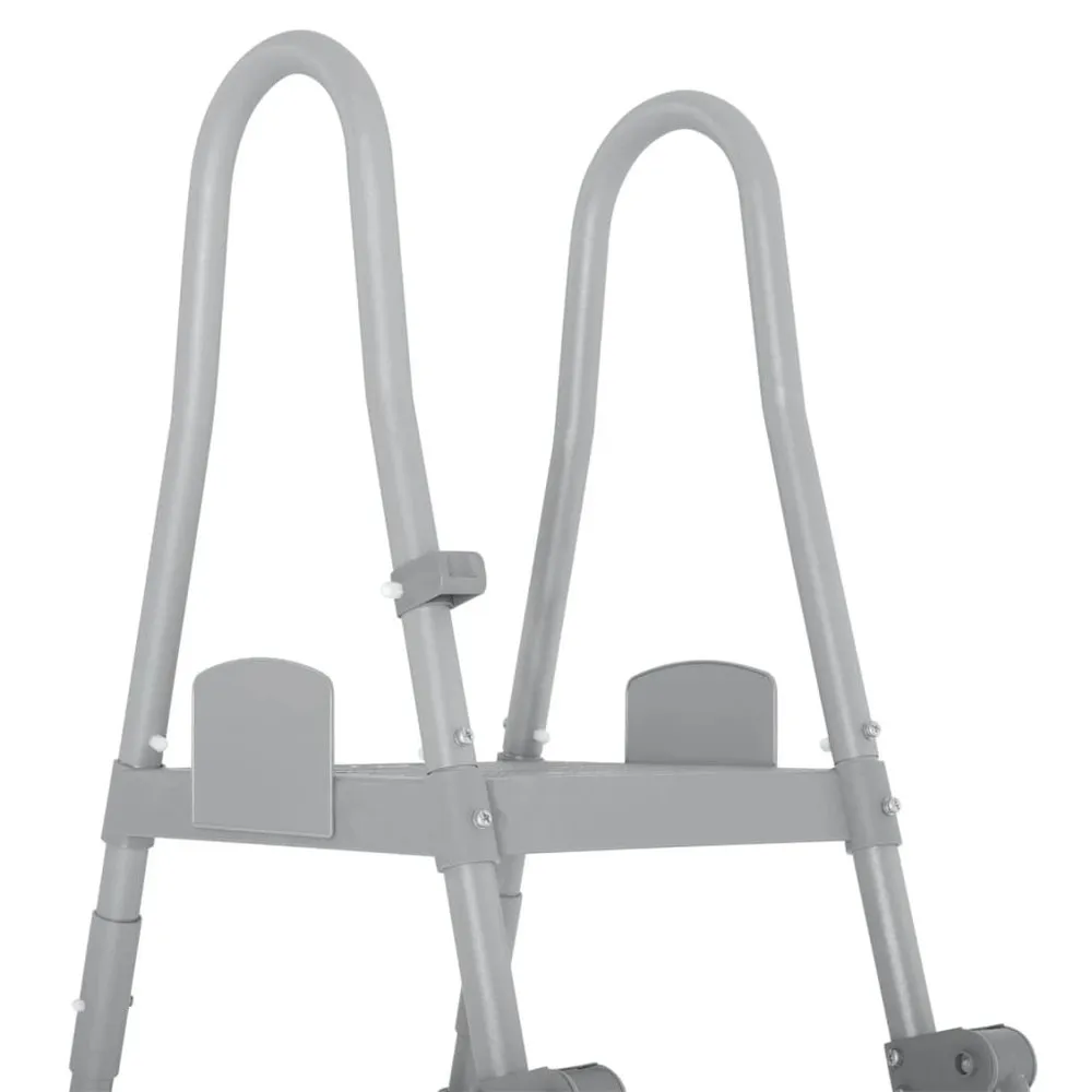 Bestway 4-stufige Sicherheitspoolleitern 132 Cm, Black, One Size Bestway 4-stufige Sicherheitspoolleitern 132 Cm, Black, One Size
