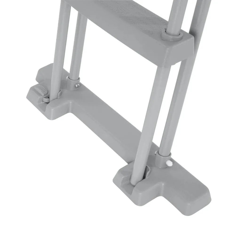 Bestway 4-stufige Sicherheitspoolleitern 132 Cm, Black, One Size Bestway 4-stufige Sicherheitspoolleitern 132 Cm, Black, One Size
