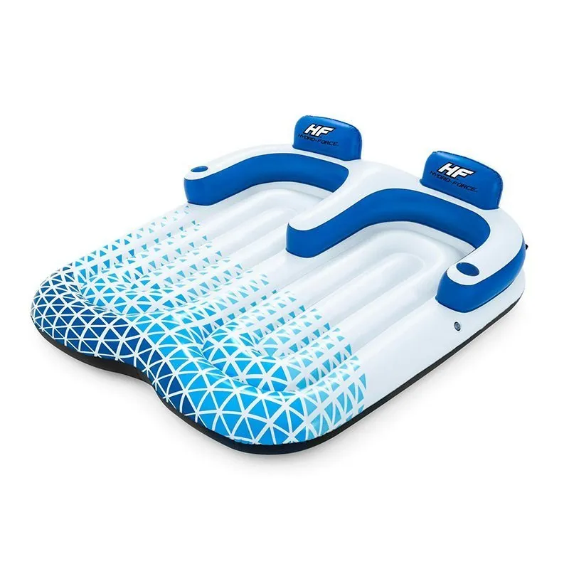 Bestway 43534 Doppel-schwimmstuhl unisex, Blue / white, 196 x 193cm Bestway 43534 Doppel-schwimmstuhl unisex, Blue / white, 196 x 193cm