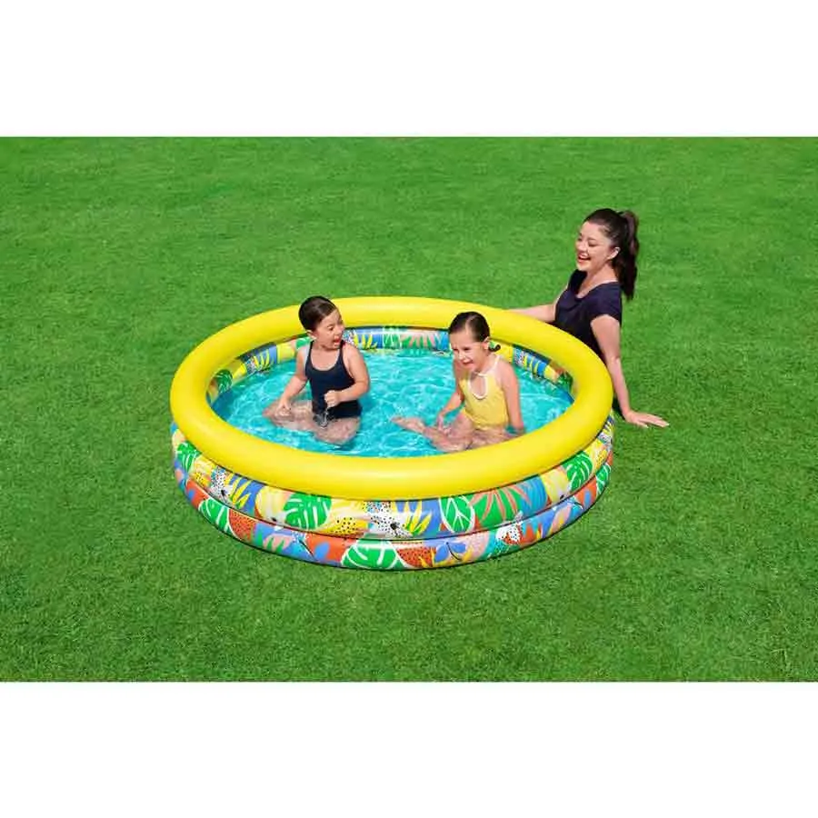 Bestway 51203 Tropical Ø168x38 Cm Runder Aufblasbarer Pool, Multicolour, Ø168 x 38cm Bestway 51203 Tropical Ø168x38 Cm Runder Aufblasbarer Pool, Multicolour, Ø168 x 38cm