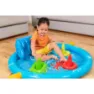 Bestway 52568 Lil´seashapes Planschbecken Mit Schattenspender 112x89x76 Cm, Multicolour, 112 x 86 x 76cm