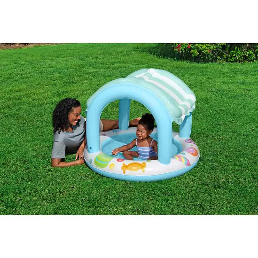 Bestway 52638 Süßwarenladen Beschattetes Kinderbecken, Multicolour, 104 x 84cm