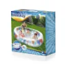 Bestway 54066 Ovaler Aufblasbarer Pool, White / blue / orange, 229 x 152 x 51cm
