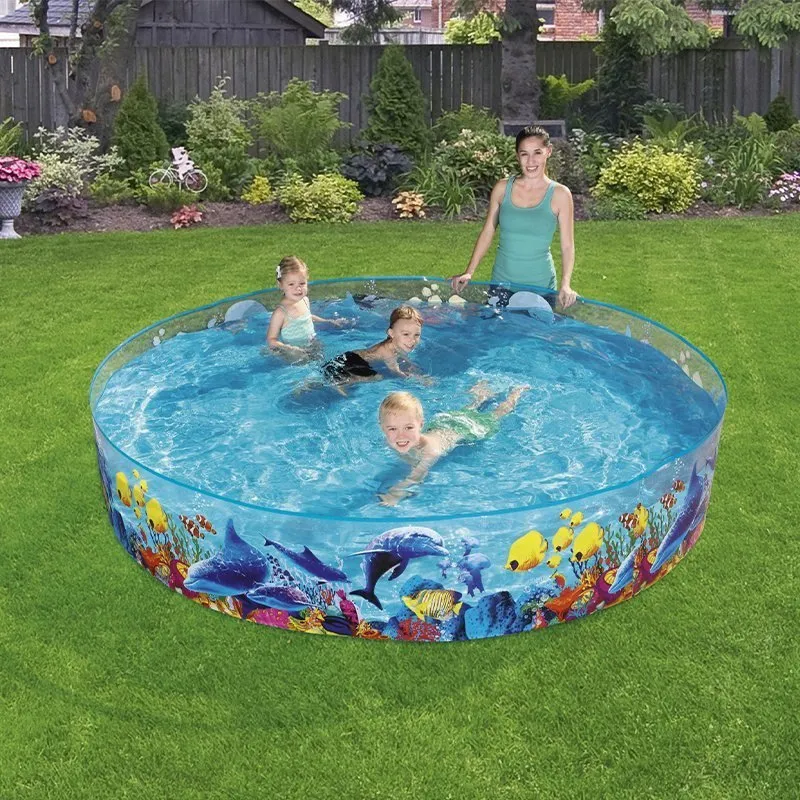 Bestway 55031 Runder Aufblasbarer Pool, Blue, 244 x 46cm Bestway 55031 Runder Aufblasbarer Pool, Blue, 244 x 46cm
