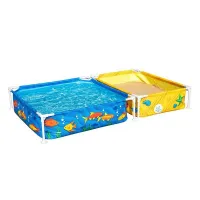 Bestway 561 Quadratischer Abnehmbarer Rohrrahmenpool Mit Sandkasten Bestway 561 Quadratischer Abnehmbarer Rohrrahmenpool Mit Sandkasten