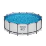 Bestway 5612x Steel Pro Max Ø427x122cm Runder Rohrpool, White / grey / blue, 15232L