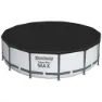 Bestway 5619d Steel Pro Max Ø427x122cm Runder Rohrpool, Grey / blue, 15232L