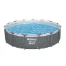 Bestway 561gd Steel Pro Max Ø457x107cm Runder Rohrpool, White / grey / blue, 14970L