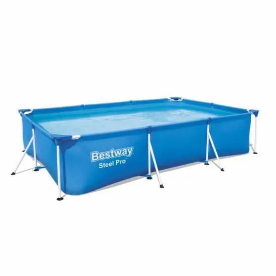 Bestway 56404 Steel Pro 300x201x66cm Rechteckiges Rohrpool Ohne Filter/reinigung, Blue / white, 3300L Bestway 56404 Steel Pro 300x201x66cm Rechteckiges Rohrpool Ohne Filter/reinigung, Blue / white, 3300L