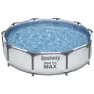 Bestway 56406 Steel Pro Max Ø305x76cm Runder Rohrpool Ohne Filter/reinigung, White / grey / blue, 4678L
