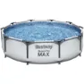 Bestway 56406 Steel Pro Max Ø305x76cm Runder Rohrpool Ohne Filter/reinigung, White / grey / blue, 4678L
