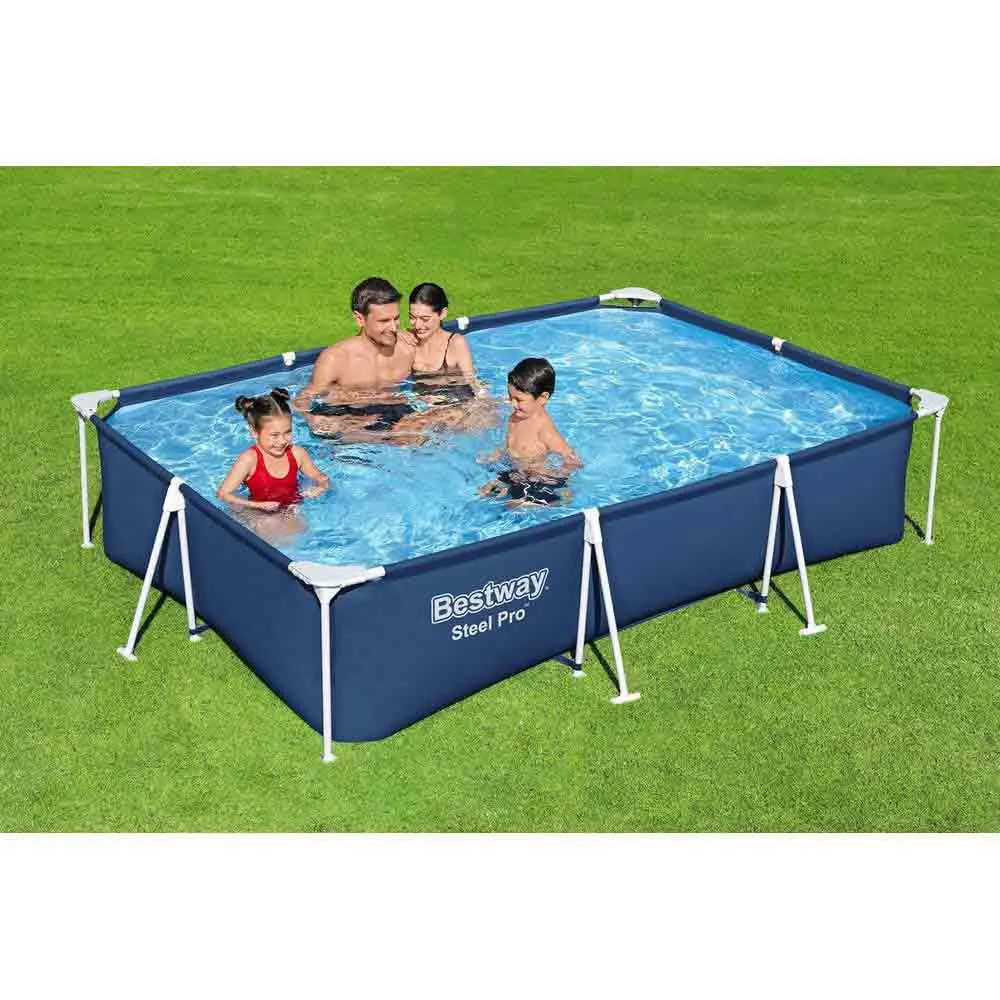 Bestway 56411 Steel Pro 300x201x66cm Rechteckiges Rohrpool, Blue / white, 3300L Bestway 56411 Steel Pro 300x201x66cm Rechteckiges Rohrpool, Blue / white, 3300L