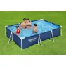 Bestway 56411 Steel Pro 300x201x66cm Rechteckiges Rohrpool, Blue / white, 3300L