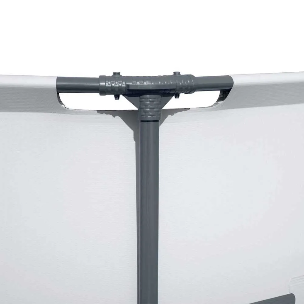 Bestway 56416 Steel Pro Max Ø366x76cm Runder Rohrpool, White / grey / blue, 6473L Bestway 56416 Steel Pro Max Ø366x76cm Runder Rohrpool, White / grey / blue, 6473L