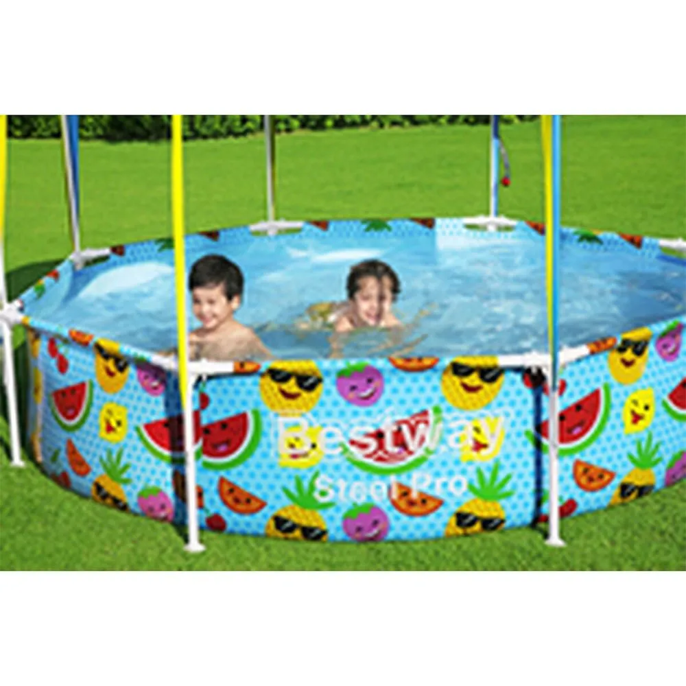 Bestway 56432 Steel Pro Splash-in-shade Ø244x51cm Runder Rohrpool Ohne Filter/reinigung, Multicolour, 1688L Bestway 56432 Steel Pro Splash-in-shade Ø244x51cm Runder Rohrpool Ohne Filter/reinigung, Multicolour, 1688L