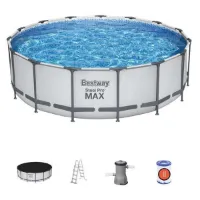Bestway 56438 Steel Pro Max Ø457x122cm Runder Rohrpool unisex