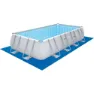 Bestway 56466 Power Steel 549x274x122cm Rechteckiges Rohrpool, Grey / blue, 14812L