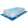 Bestway 56466 Power Steel 549x274x122cm Rechteckiges Rohrpool, Grey / blue, 14812L