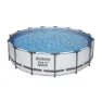 Bestway 56488 Steel Pro Max Ø457x107cm Runder Rohrpool, White / grey / blue, 14970L