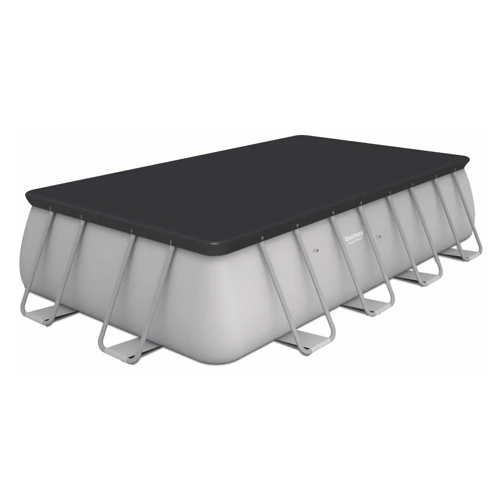 Bestway 56670 Power Steel 488x244x122cm Rechteckiges Rohrpool, Grey / blue, 11532L Bestway 56670 Power Steel 488x244x122cm Rechteckiges Rohrpool, Grey / blue, 11532L