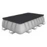 Bestway 56670 Power Steel 488x244x122cm Rechteckiges Rohrpool, Grey / blue, 11532L
