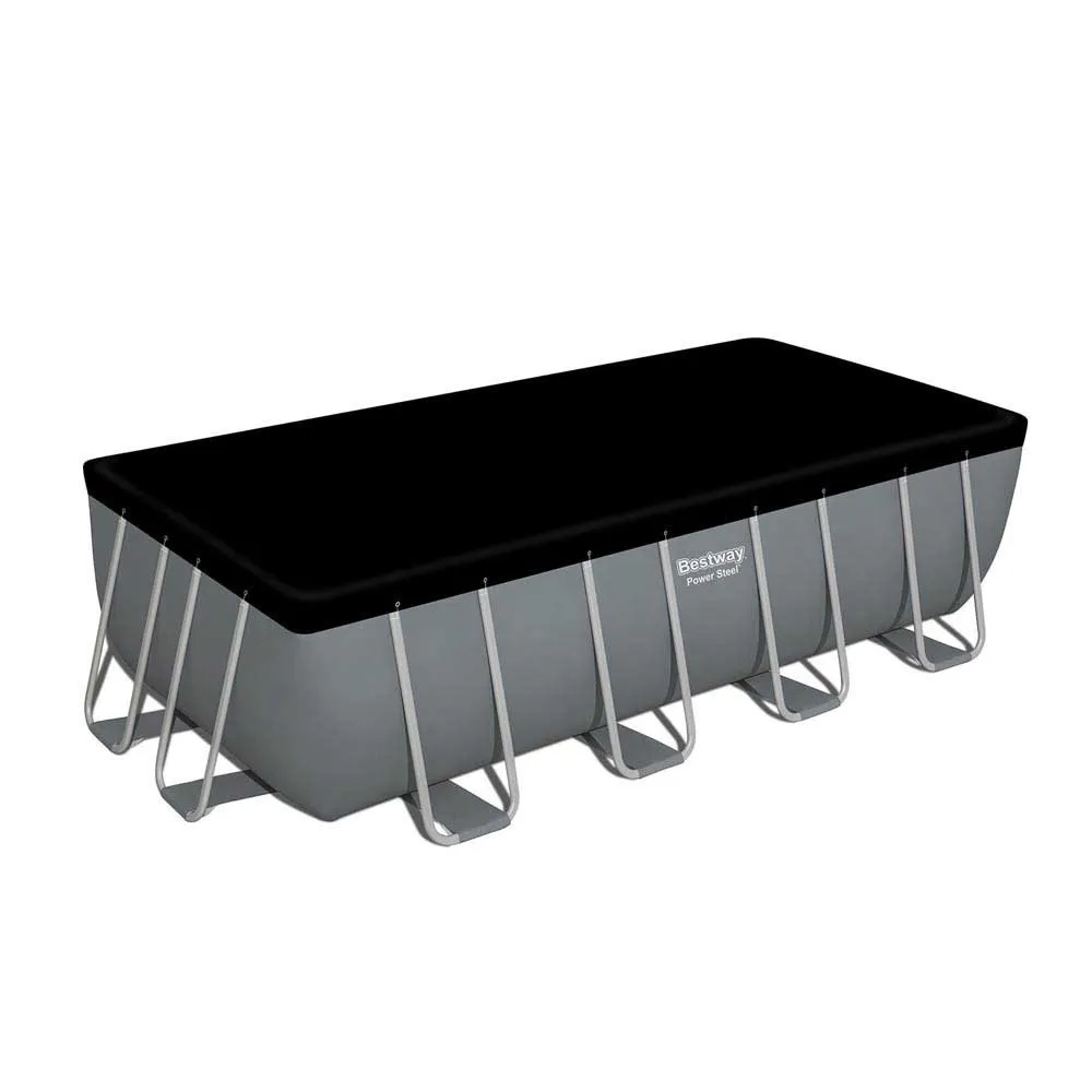 Bestway 56671 Power Steel 488x244x122cm Rechteckiges Rohrpool, Grey / blue, 11532L Bestway 56671 Power Steel 488x244x122cm Rechteckiges Rohrpool, Grey / blue, 11532L