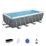 Bestway 56671 Power Steel 488x244x122cm Rechteckiges Rohrpool, Grey / blue, 11532L