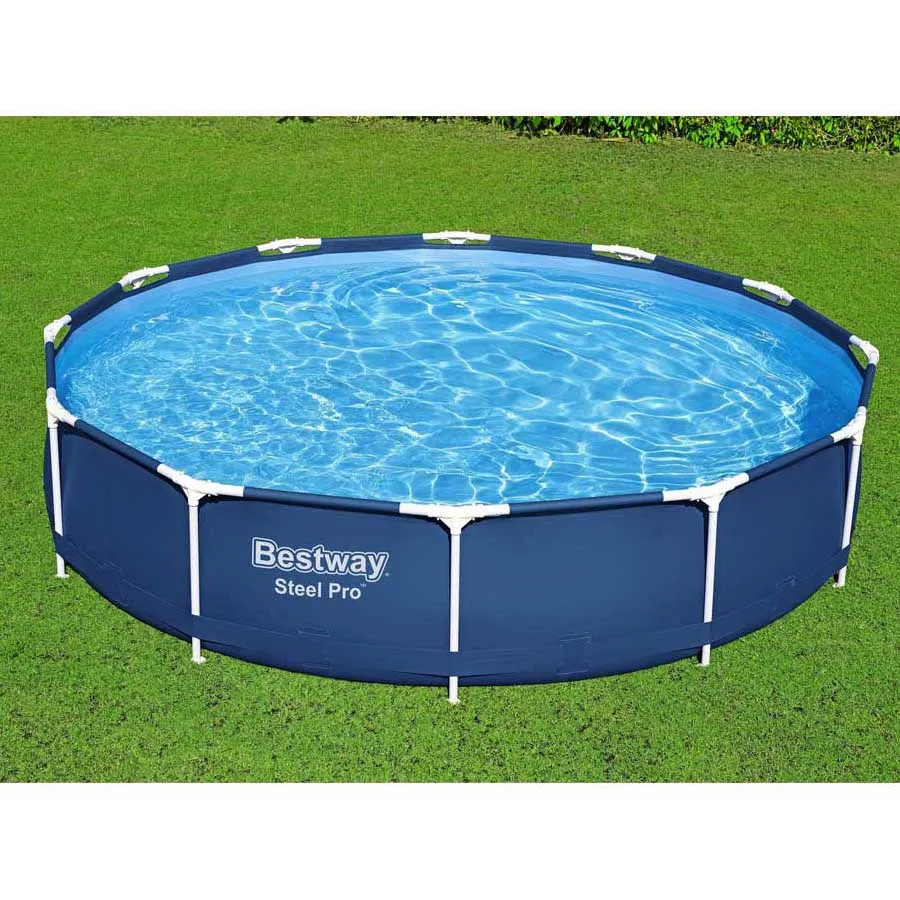 Bestway 56706 Steel Pro Ø366x76cm Runder Rohrpool Ohne Filter/reinigung, Blue / white, 6473L Bestway 56706 Steel Pro Ø366x76cm Runder Rohrpool Ohne Filter/reinigung, Blue / white, 6473L
