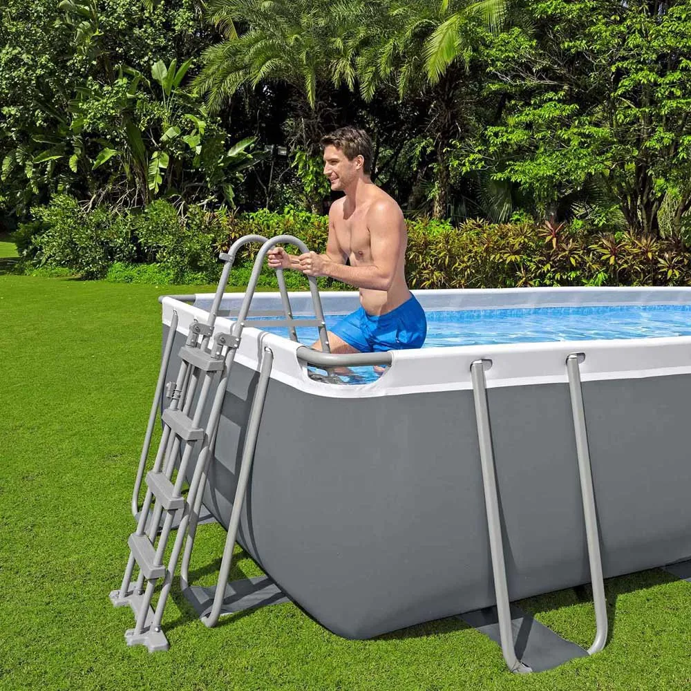 Bestway 56716 Power Steel Swim Vista 549x274x122cm Ovales Rohrpool, Grey / blue, 13430L Bestway 56716 Power Steel Swim Vista 549x274x122cm Ovales Rohrpool, Grey / blue, 13430L