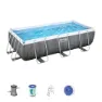 Bestway 56721 Power Steel 404x201x100cm Rechteckiges Rohrpool, Grey / blue, 6478L